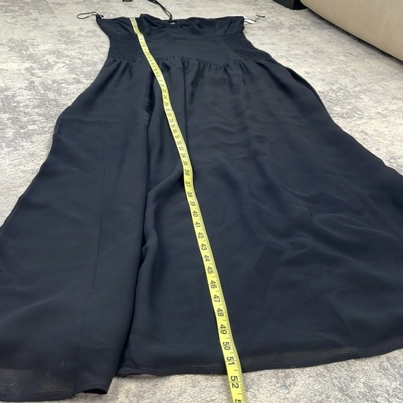NWT Reformation Eleni Dress Black Maxi Halter Minimalist Vacation Sz 12 - Picture 10 of 14